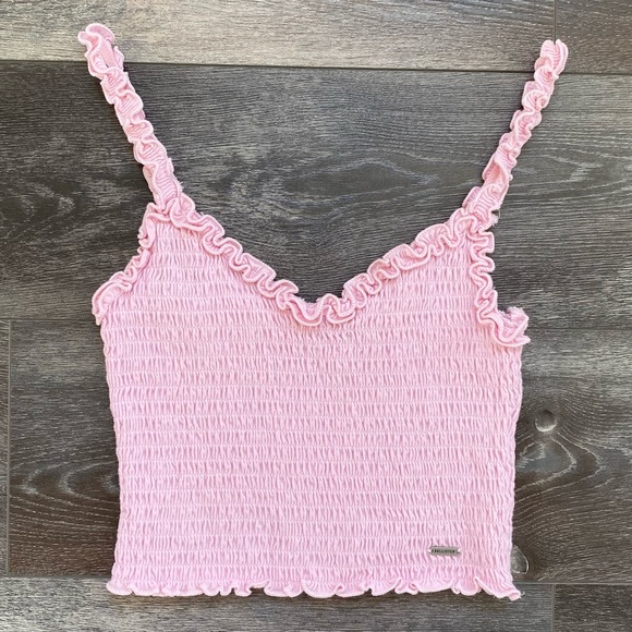 Hollister Tops - hollister pink tank top size xs